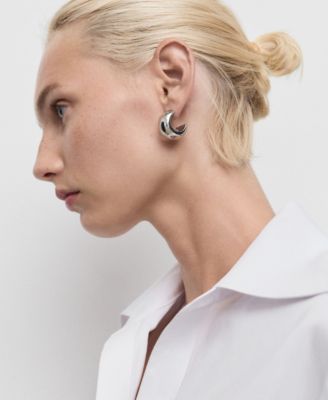 Women's Lapels Cotton-Blend Shirt