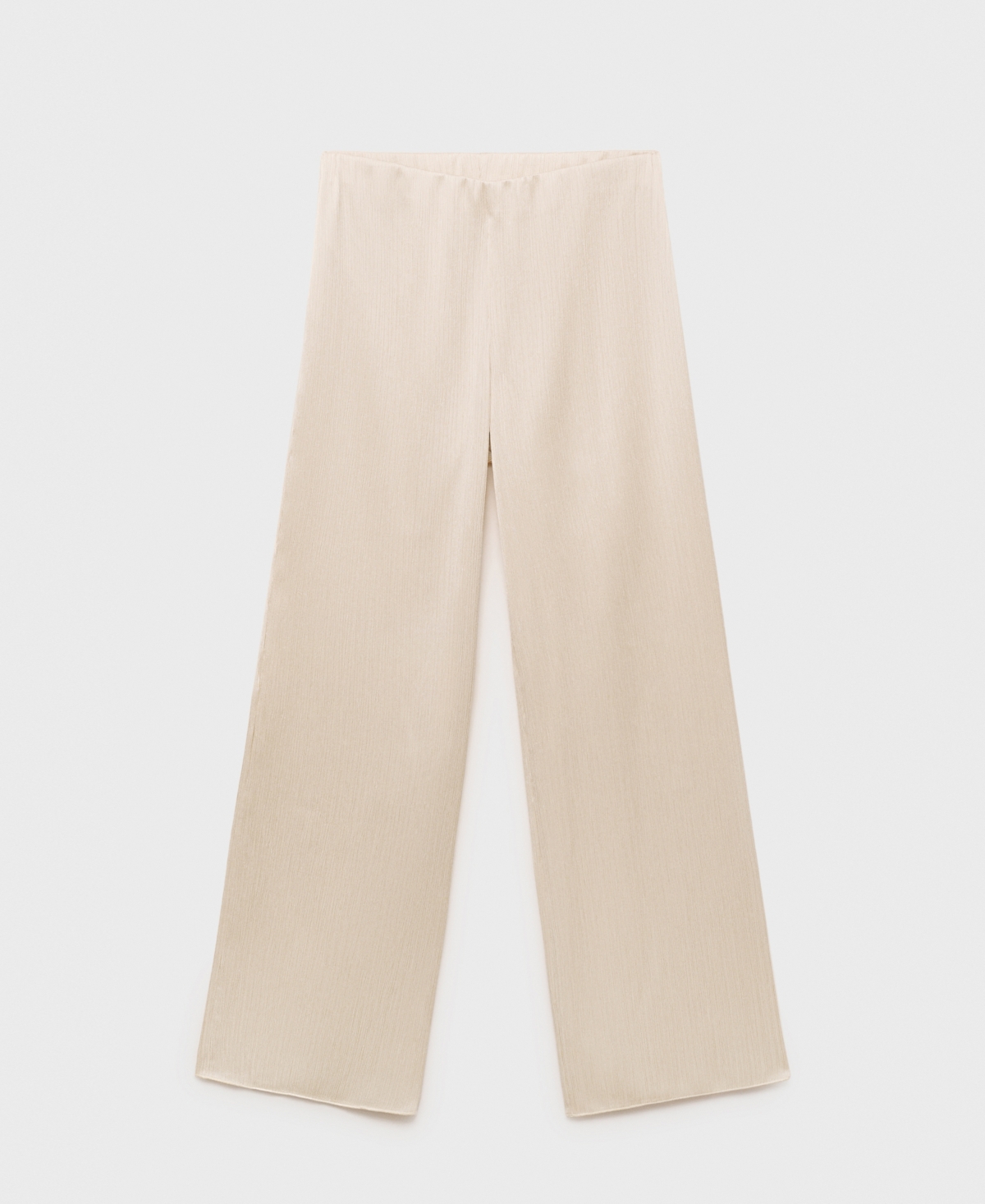 Mango Women's Elastic Waist Pleated Pants In Neutral