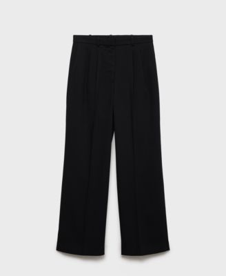 Women's Straight-Fit Pleated Pants