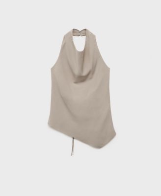 Women's Asymmetrical Open-Back Top