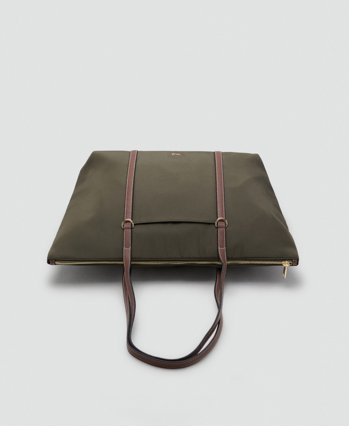 Mango Women's Double Handle Shopper Bag In Brown