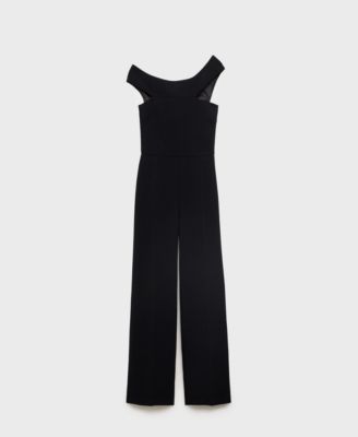 Women's Asymmetrical Neck Long Jumpsuit