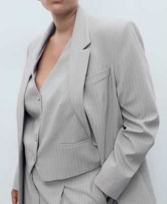 Women's Pinstriped Suit Vest