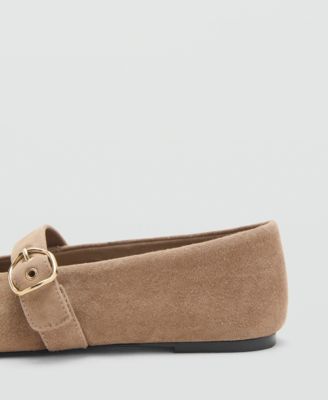 Women's Suede Leather Ballet Flats