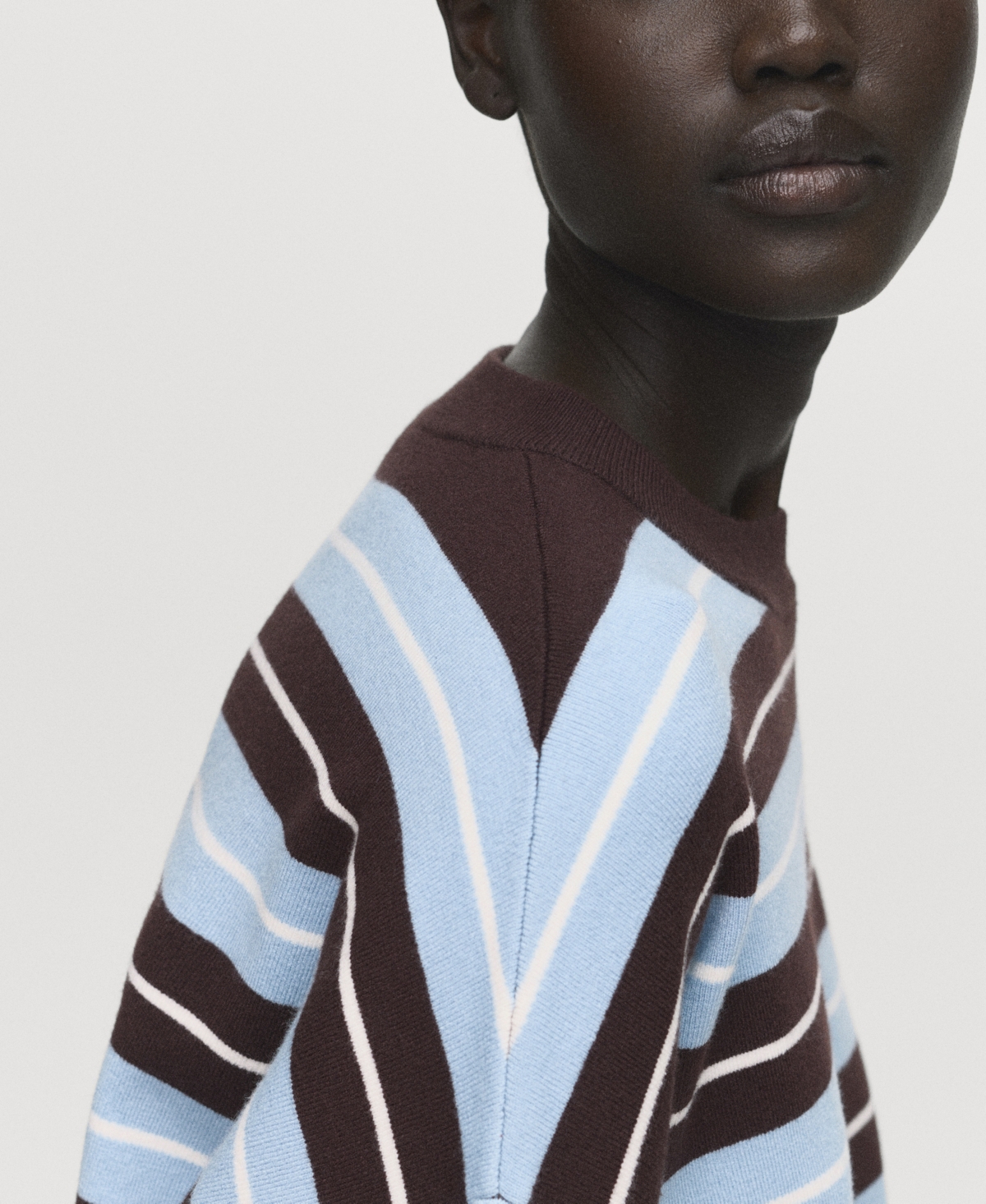 Mango Women's Oversized Striped Sweater