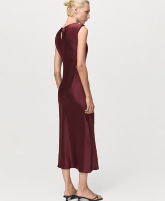 Women's Fitted Satin Dress