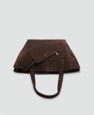 Women's Suede Shopper Bag