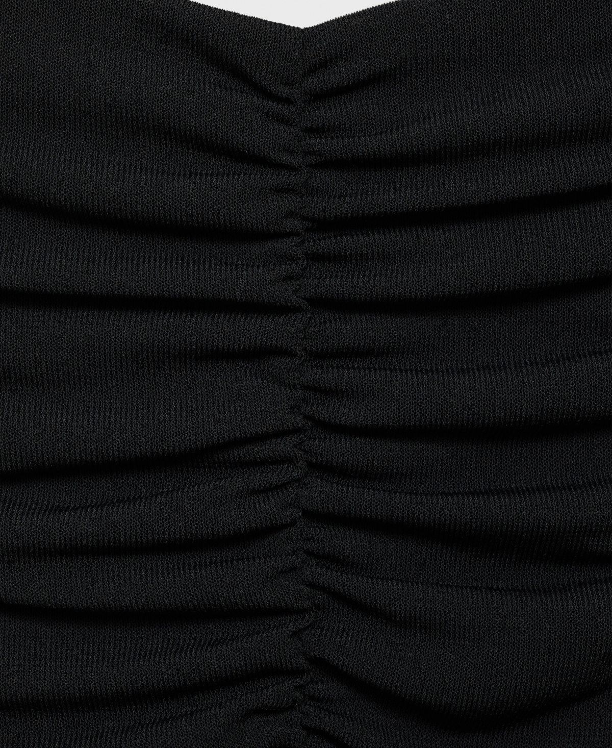 Mango Gathered Sleeveless Midi Dress In Black