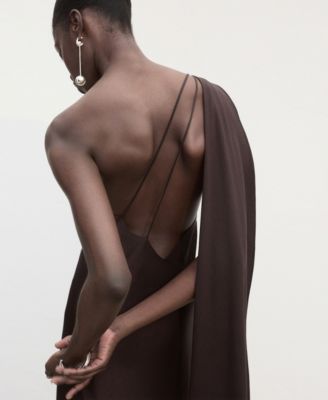 Women's Asymmetrical Satin Dress