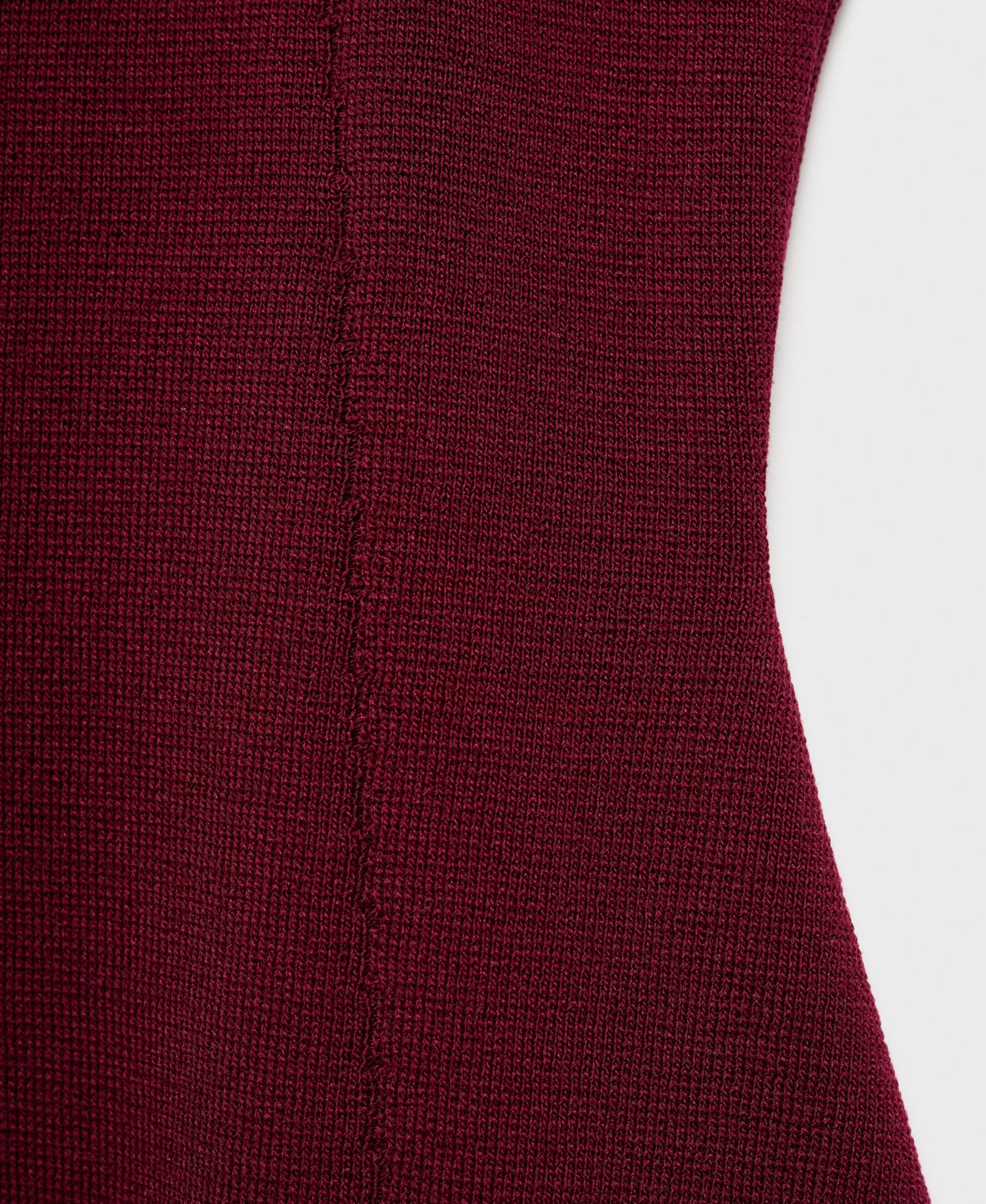 Женский топ Mango A-Line Knitted, цвет: Винный — фото 5
