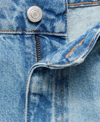 Women's Floral Pattern Straight-Leg Jeans