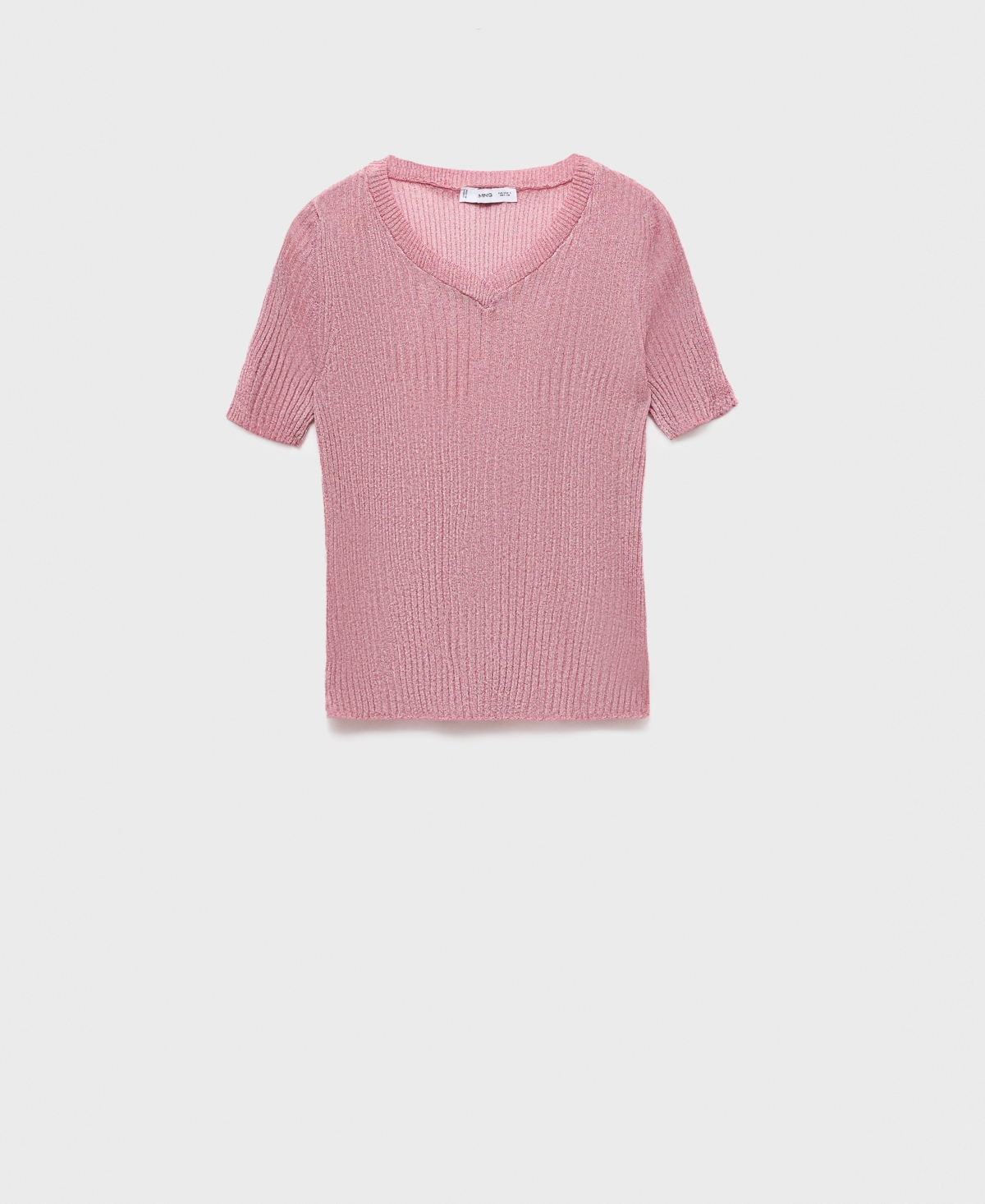 Mango Women's Short-Sleeved Lurex Sweater