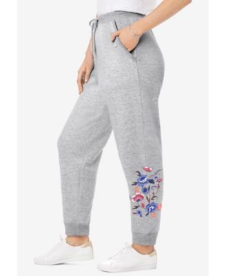 Plus Size Within Better-Fleece Pull-On Jogger Sweatpants