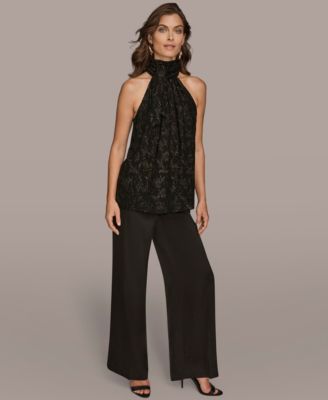 Women's Novelty Burnout Halter Top