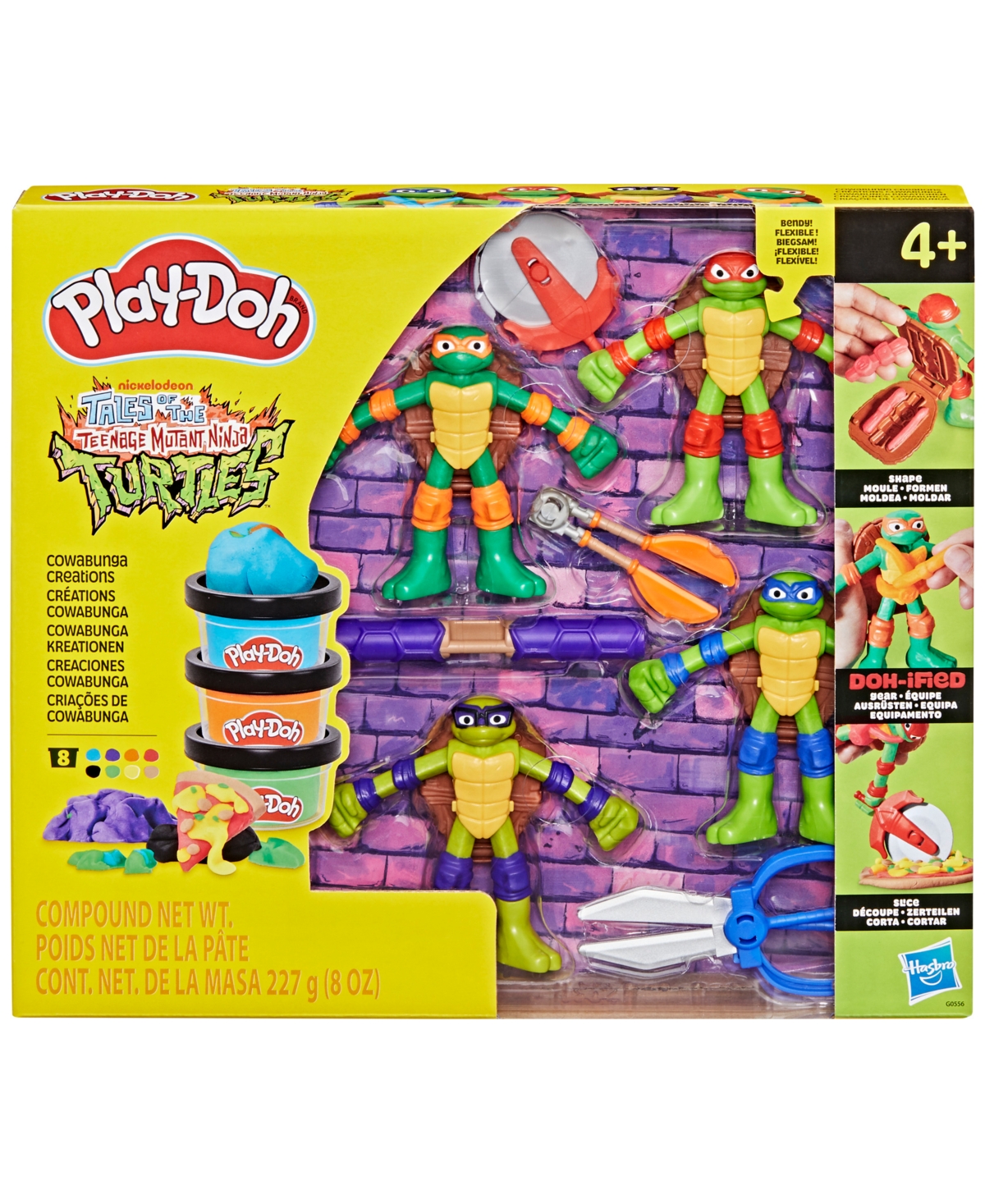 Play-doh Teenage Mutant Ninja Turtles Cowabunga Creations Playset In Multi