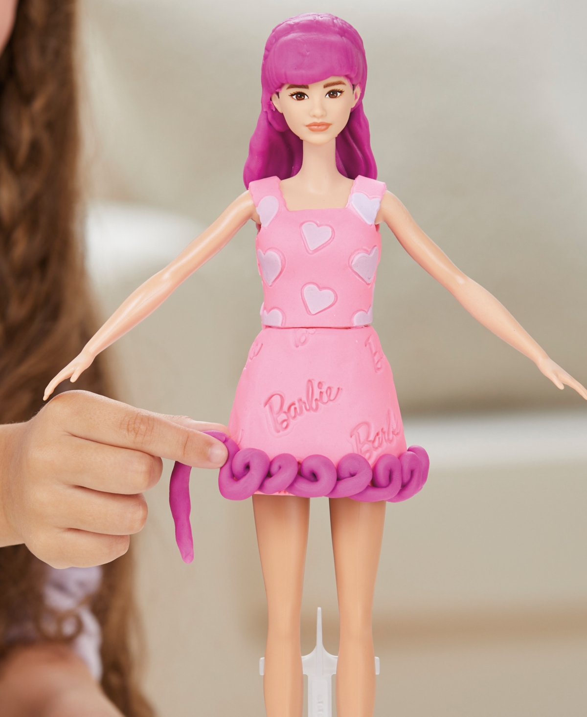 Play-doh Barbie Hearts And Hair Set In Multi