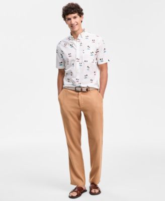 Men's Cotton Poplin Havana Button Shirt, Macy's Exclusive