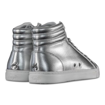 Women's Silver High-top Sneaker