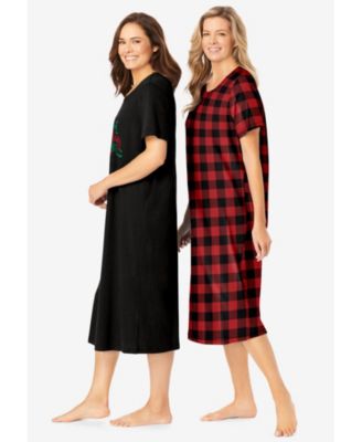 Women's Dreams and Co. 2-Pack Long Sleepshirts