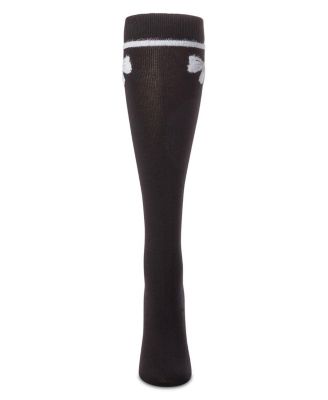 Big Girls Fuzzy Bow Knee High Socks