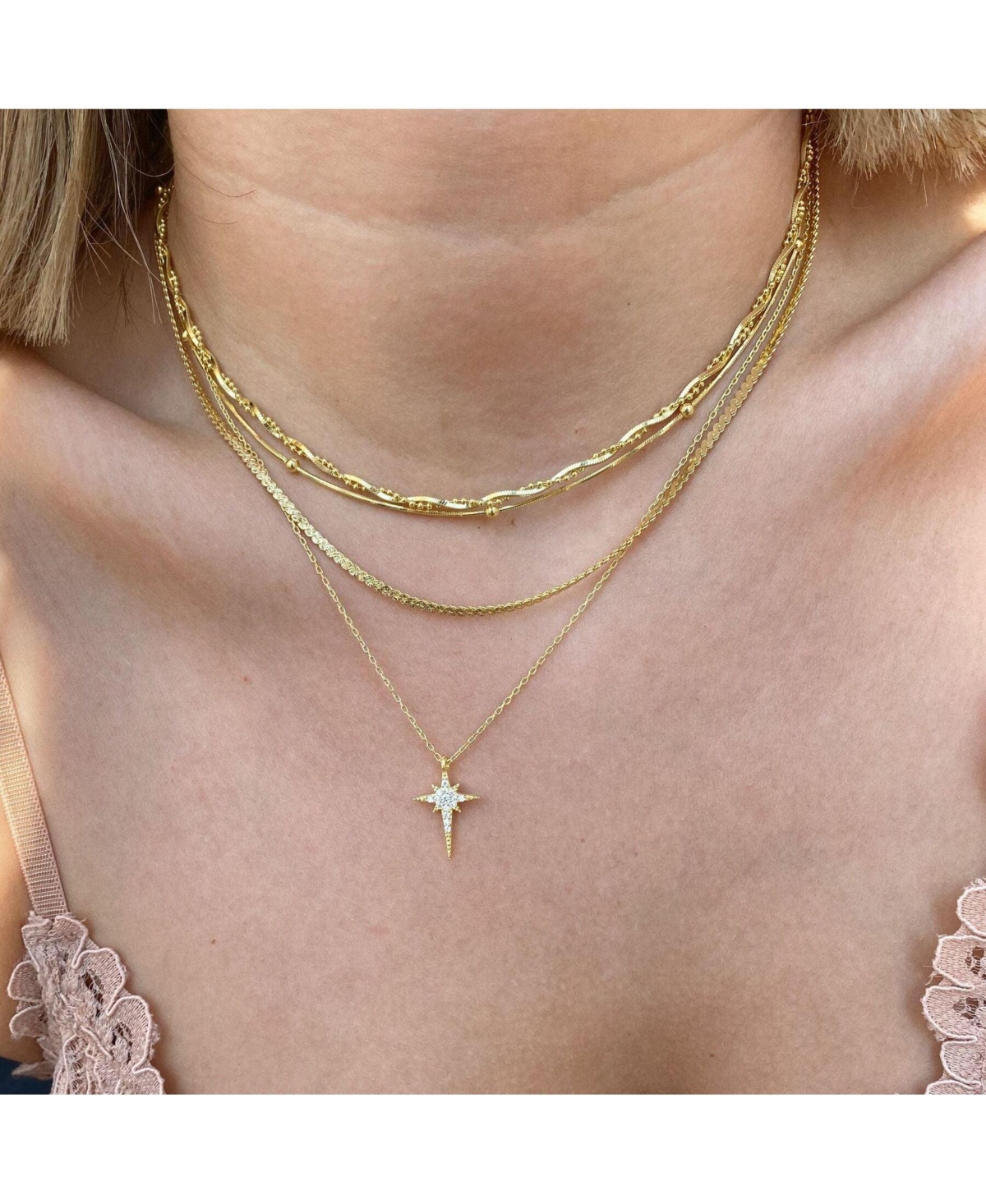 Spero London Northern Star Polaris Sterling Silver Necklace