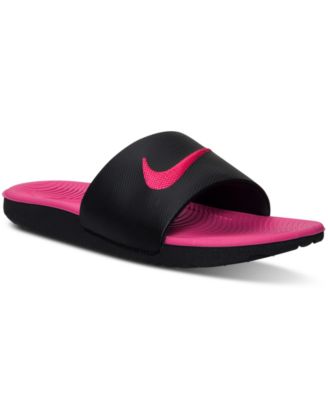girls pink nike sandals