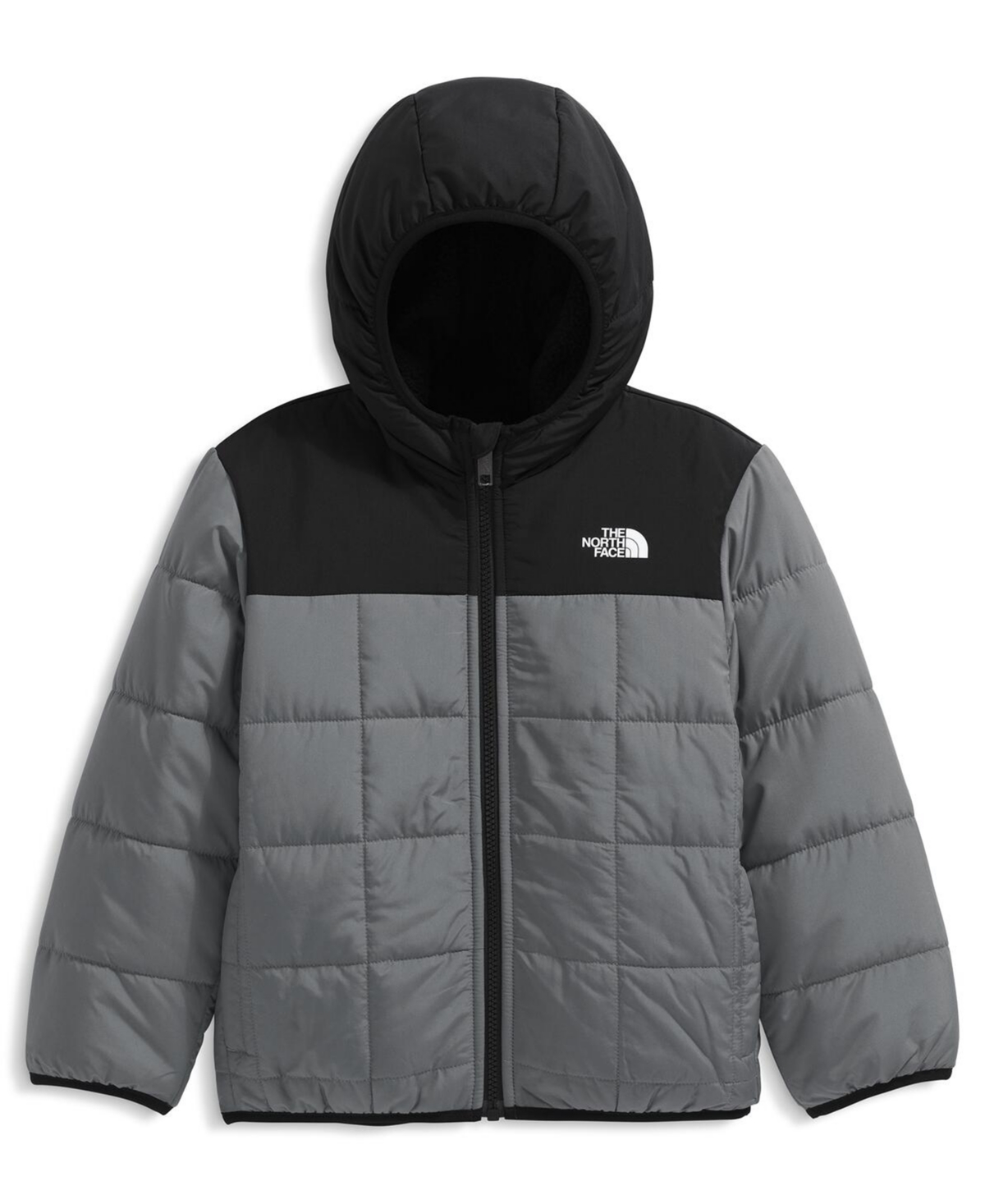 The North Face Boys 2t-7 Shasta Reversible Hooded Jacket In Gray
