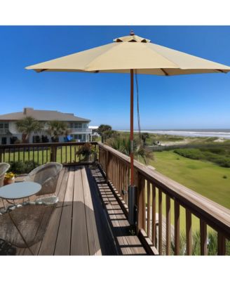 Universal Flag Pole Holder Deck Mount Bracket for Outside Fit 1" to 2 3/8" Pole