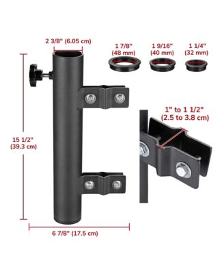 RV Ladder Mounted Flagpole Holder Camper Trailer Truck Fits 1" to 2 3/8" Pole