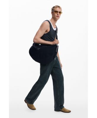 Men's Straight pants with washed effect