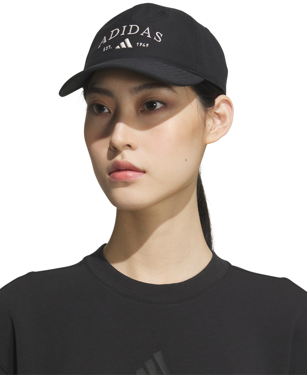 Adidas Originals Women's Sport Essentials Strapback Hat In Black