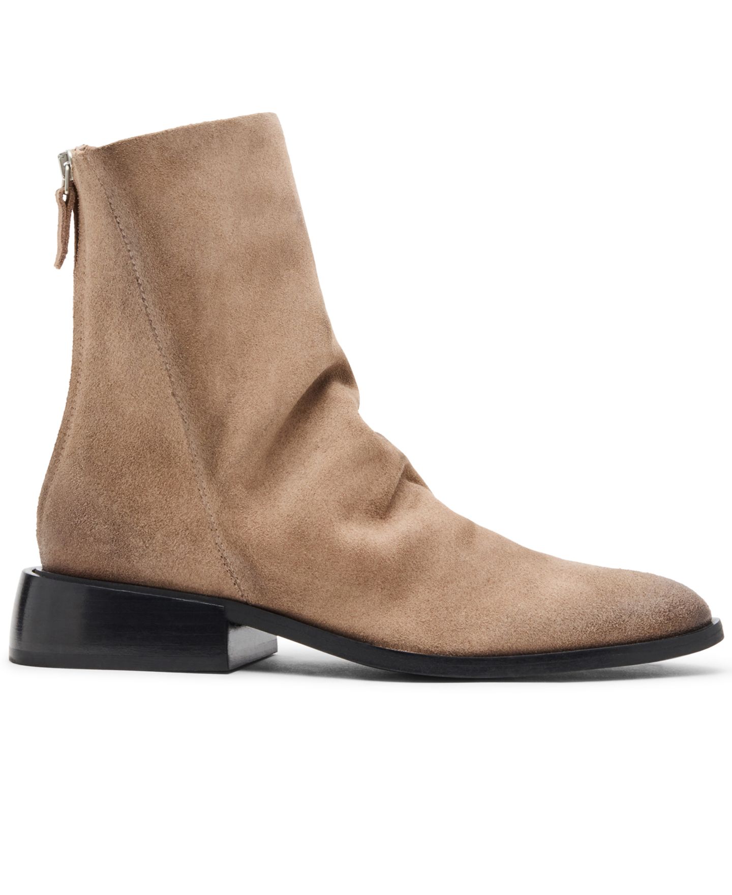 Женские ботинки Steve Madden Nexie Slouch Block Heel Booties, цвет: Серо-коричневый замшевый — фото 2
