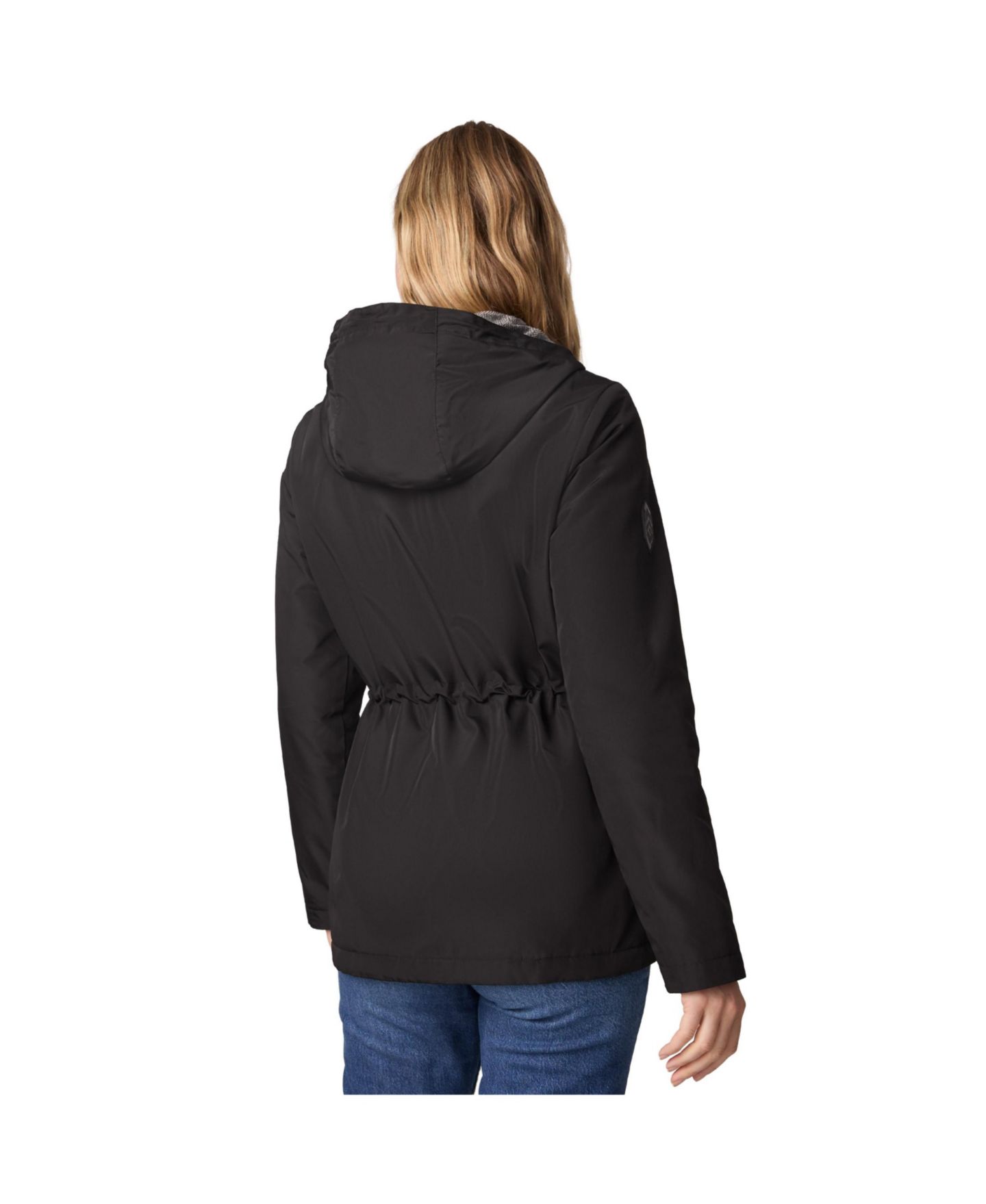 Женская куртка Free Country Rain Away Lined Anorak Rain Jacket, цвет: Чёрный — фото 3