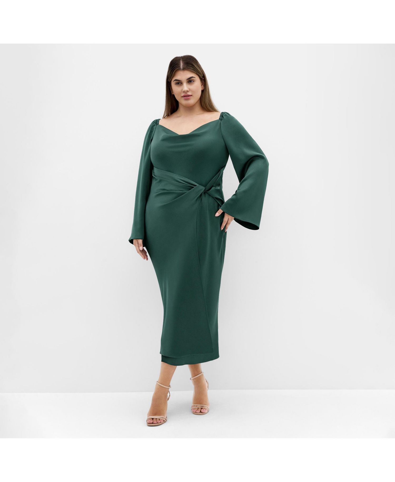 Plus Size Adelina Long Sleeve Dress
