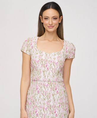 Women's Embroidered Sweetheart Mermaid Gown