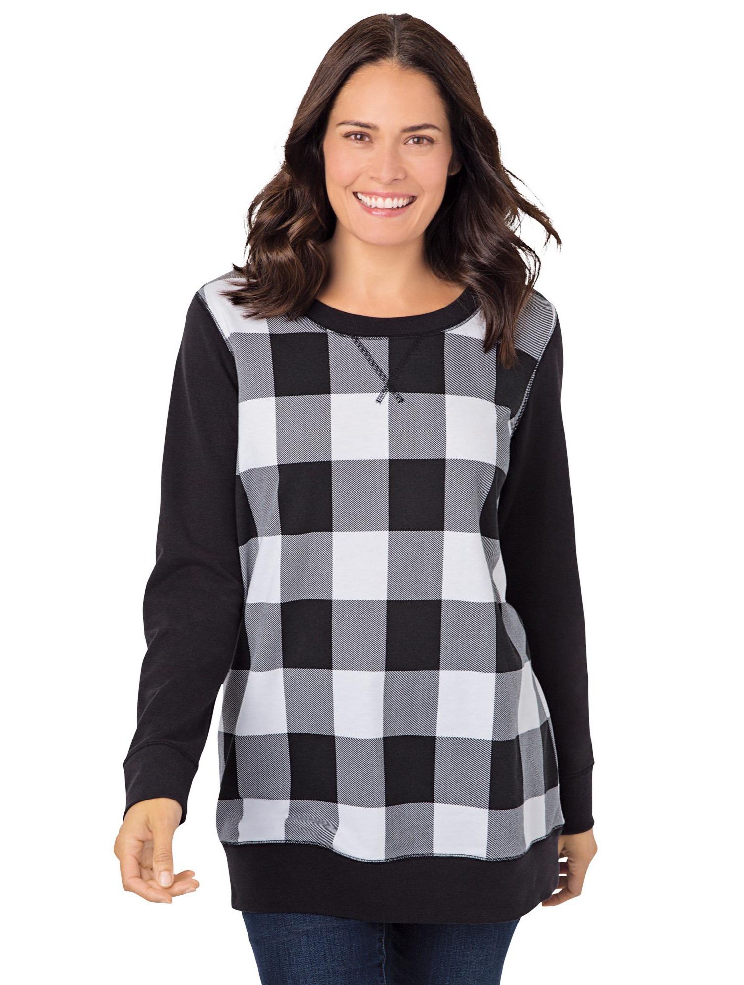 Plus Size Within Printed Sweatshirt