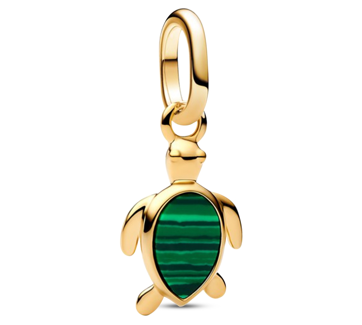 Pandora Green Turtle Mini Dangle Charms In Green