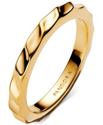 Rippled 14K Gold Plated Band Ring