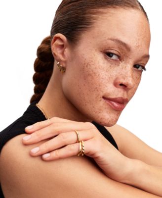 Twisted Huggie Earrings