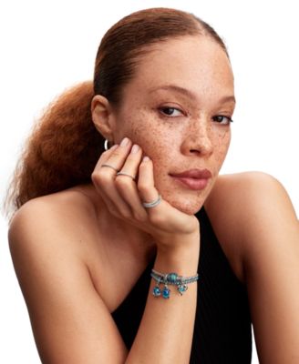 Blue Cord Snake Chain Bracelet