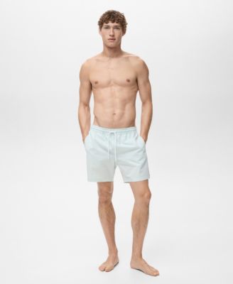 Men's Seersucker Swimming Trunks
