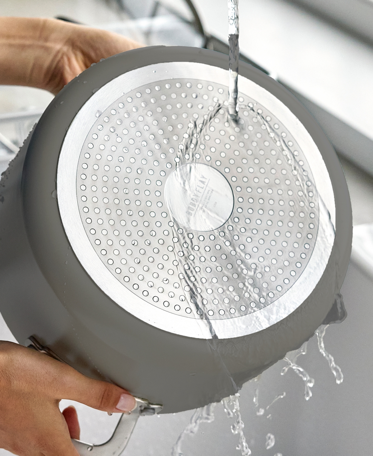 Greenpan Bobby Flay Ceramic Nonstick 6-quart Stockpot In Gray