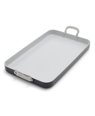 GreenPan Bobby Flay Ceramic Nonstick Double 11" Burner Griddle - Macy's
