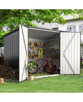 7'x3' Outdoor Horizontal Bike Storage Shed