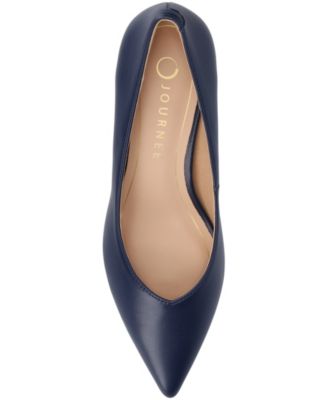 Women's Pammie Pointed Toe Kitten Heel Dress Pumps