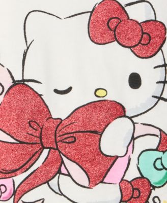 Girls' Toddler 2T-4T Hello Kitty Bow Graphic Print T-Shirt, Macy's Exclusive