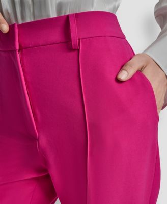 Petite Pintuck Fit and Flare Pants