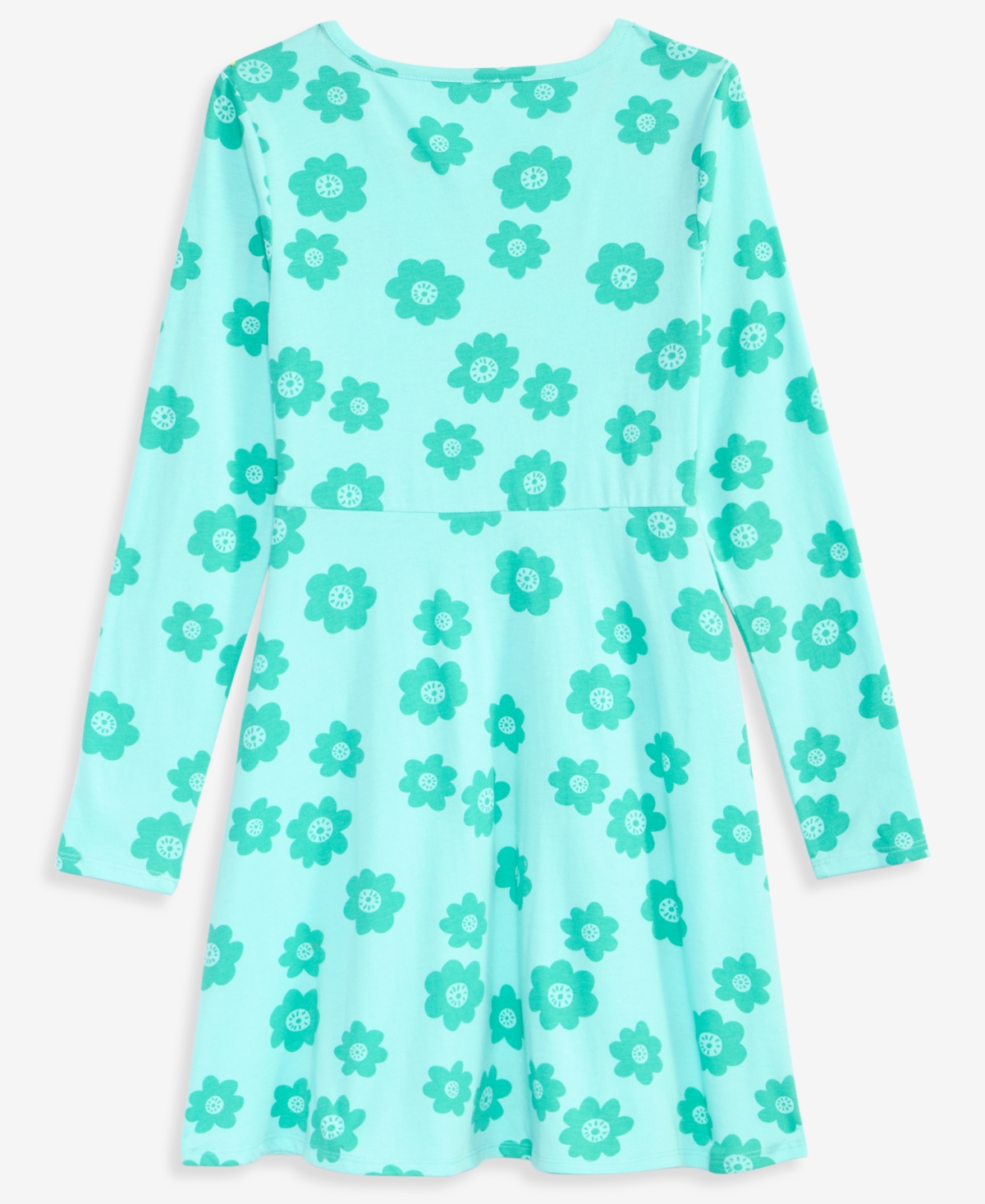 Epic Threads Girls 5-20 Floral Print Long-sleeve Dress, Macy's Exclusive In Green