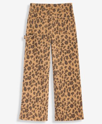Girls' 5-20 Leopard Print Wide-Leg Pants, Macy's Exclusive