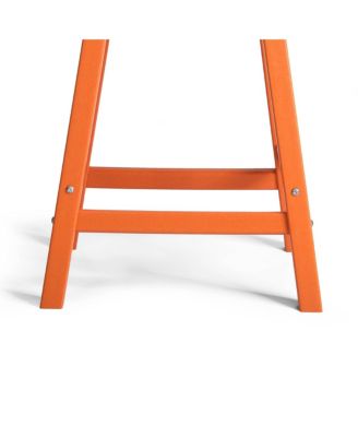 Outdoor Patio Adirondack Counter Height Stool Chair Set of 2